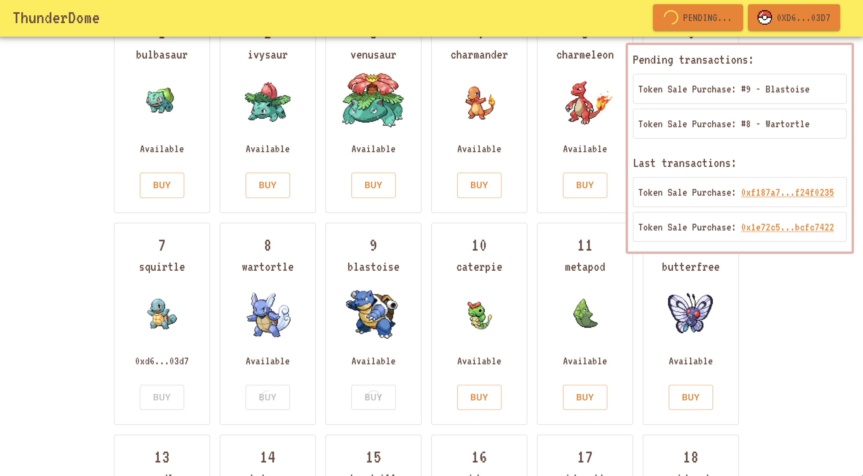 ThunderDome Chart